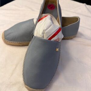 Michael Kors Light Blue Leather Espadrilles for Women
